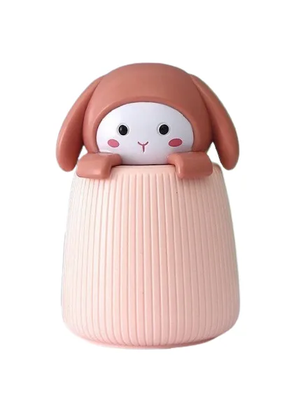 Umidificator camera copii Papa Rabbit, USB, 350 ml, roz