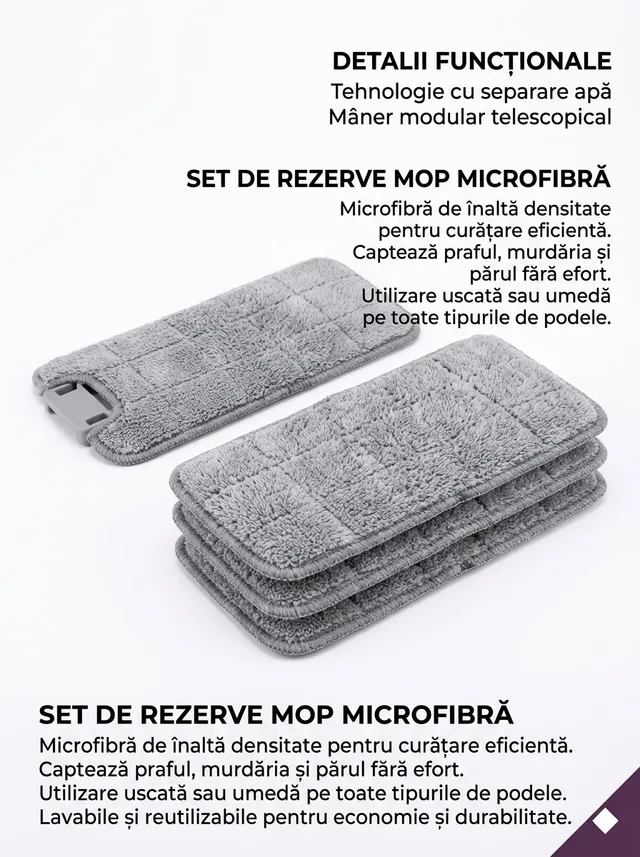 Rezerve Microfibră , 4 buc