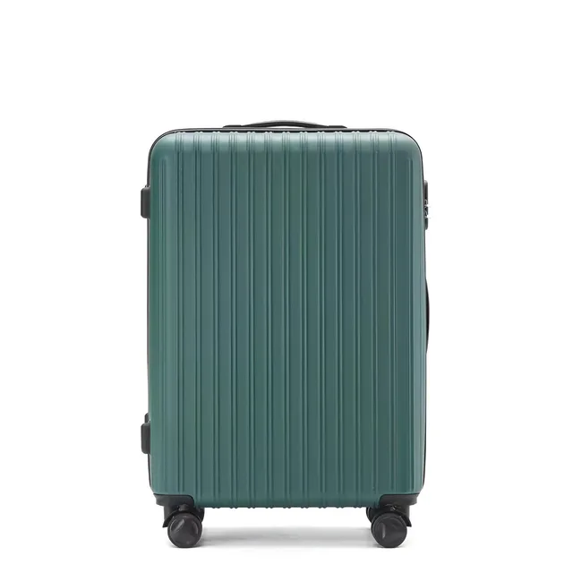 Troler voiaj, 4 roti duble 360 grade, inchidere cifru, ABS, Verde, 33x22x55cm