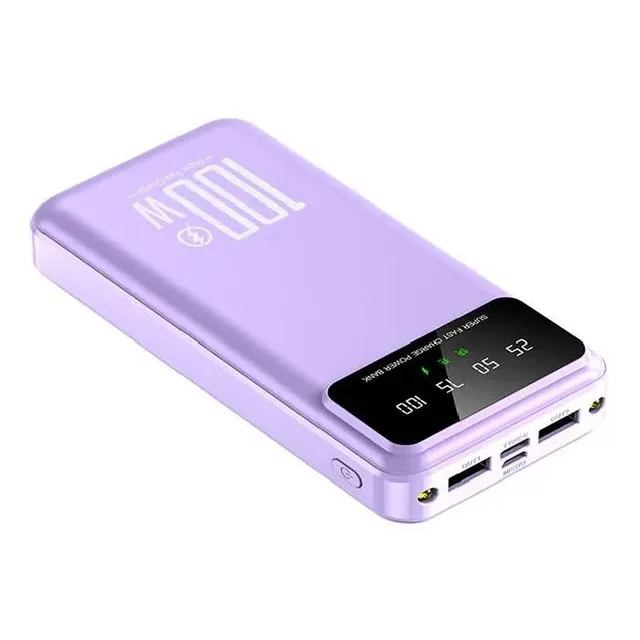 Baterie externa, 100W, Digital Display, Power Bank 12000mAh 20W, QuickCharge 3.0, Power Delivery USB, USB-C,