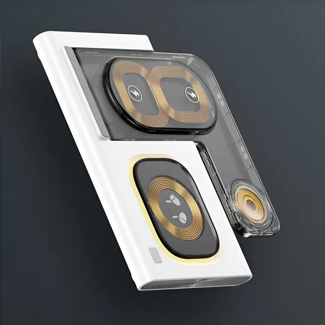 Incarcator wireless fast charger, Omega, A80, Alb