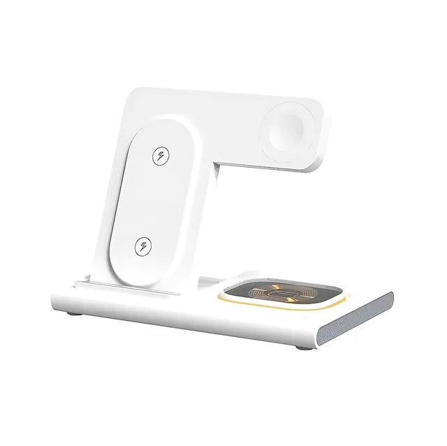 Incarcator wireless fast charger, Omega, A80, Alb