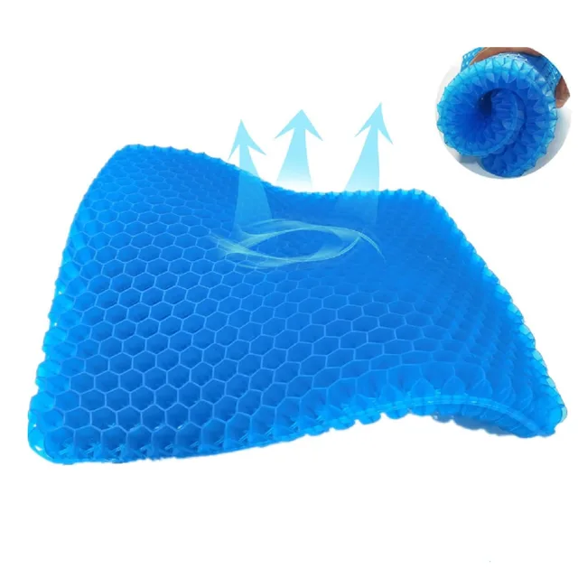 Perna pentru scaun , gel polimeric, albastru, 42 x 46 x 3 cm