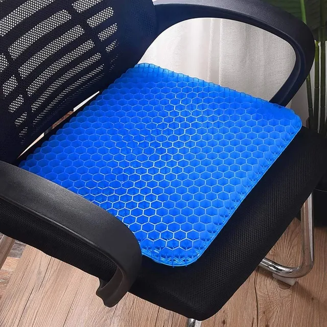 Perna pentru scaun , gel polimeric, albastru, 42 x 46 x 3 cm