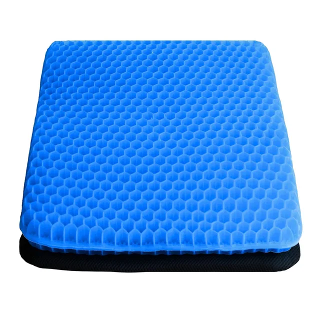 Perna pentru scaun , gel polimeric, albastru, 42 x 46 x 3 cm