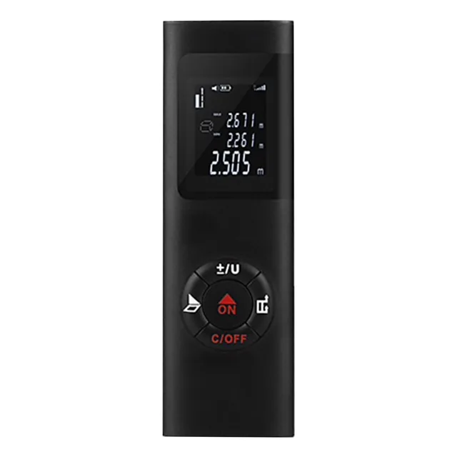 Telemetru, ruleta, Multimetru Mini Digital Smart OMEGA® de 40m, cu Laser, Portabil si cu USB pt Masurat Distanta