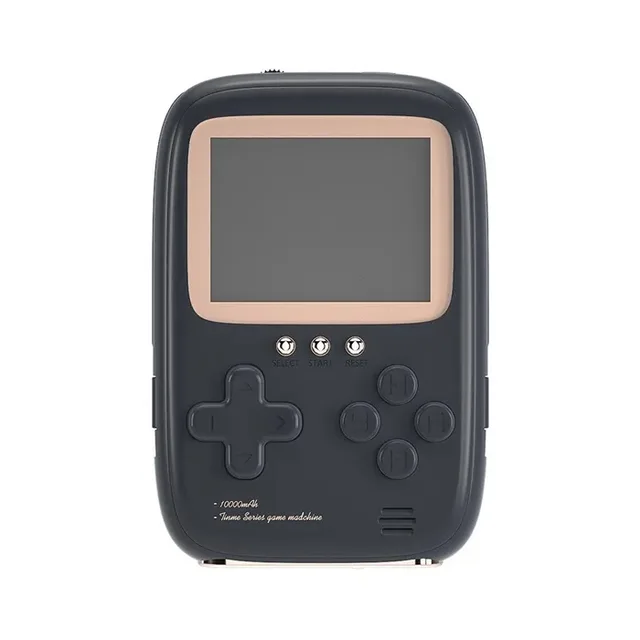 Consola portabila 2 in 1 cu 500 de jocuri, Power Bank 10000 mAh cu fire type C si lightning