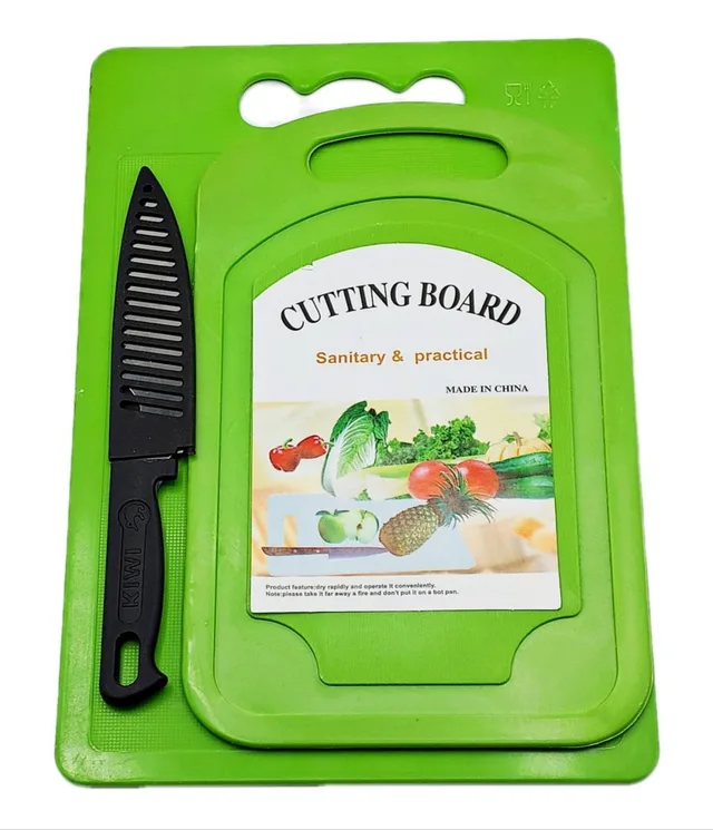 Set 2 tocatoare plus cutit, plastic