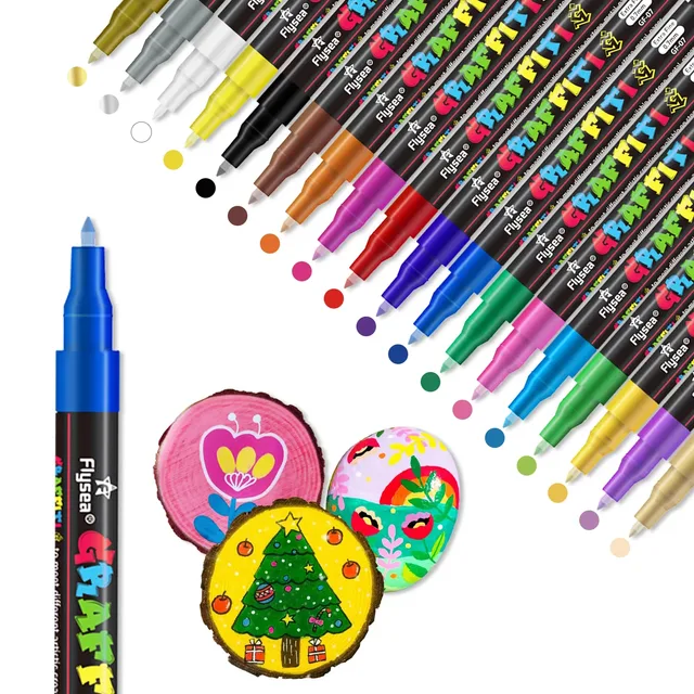 Set 18 markere, Flysea, GF-07, 0.7mm, multicolor