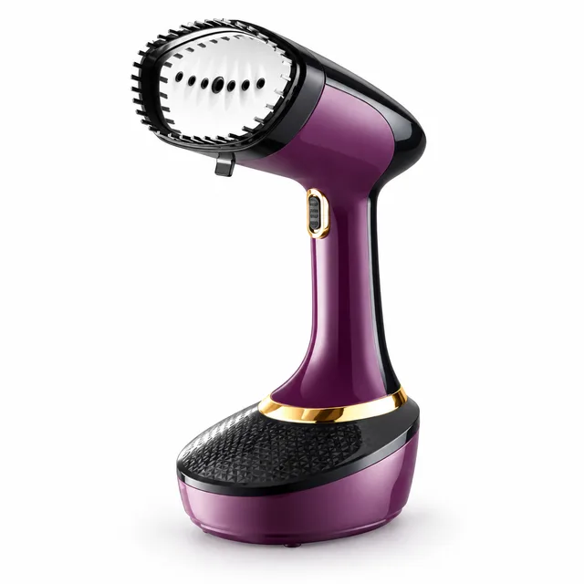 Aparat de călcat vertical Hoffmans , 1500 W, rezervor 300 ml, mov/negru