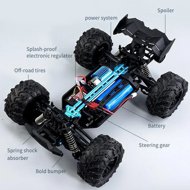 Masina RC cu telecomanda, Road Truck 1:16 4WD, Viteza maxima 70 km/h