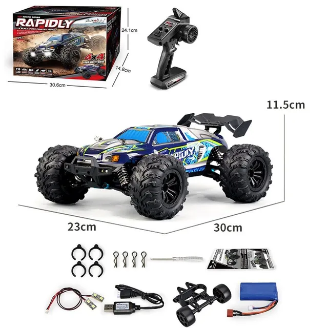 Masina RC cu telecomanda, Road Truck 1:16 4WD, Viteza maxima 70 km/h