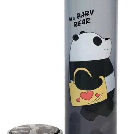 Termos smart cu pereti dublii din inox si afisaj LED, indicator temperatura C, Bare Bears, 500 ml