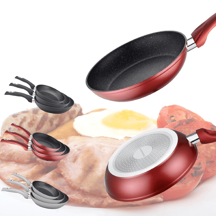 Set 3 tigai cu inductie HotChef, 28cm, 24cm, 20cm - Image 4