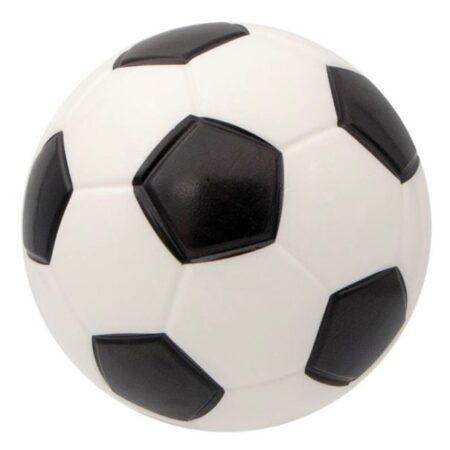 Minge pentru fotbal, 15 cm, alb/negru