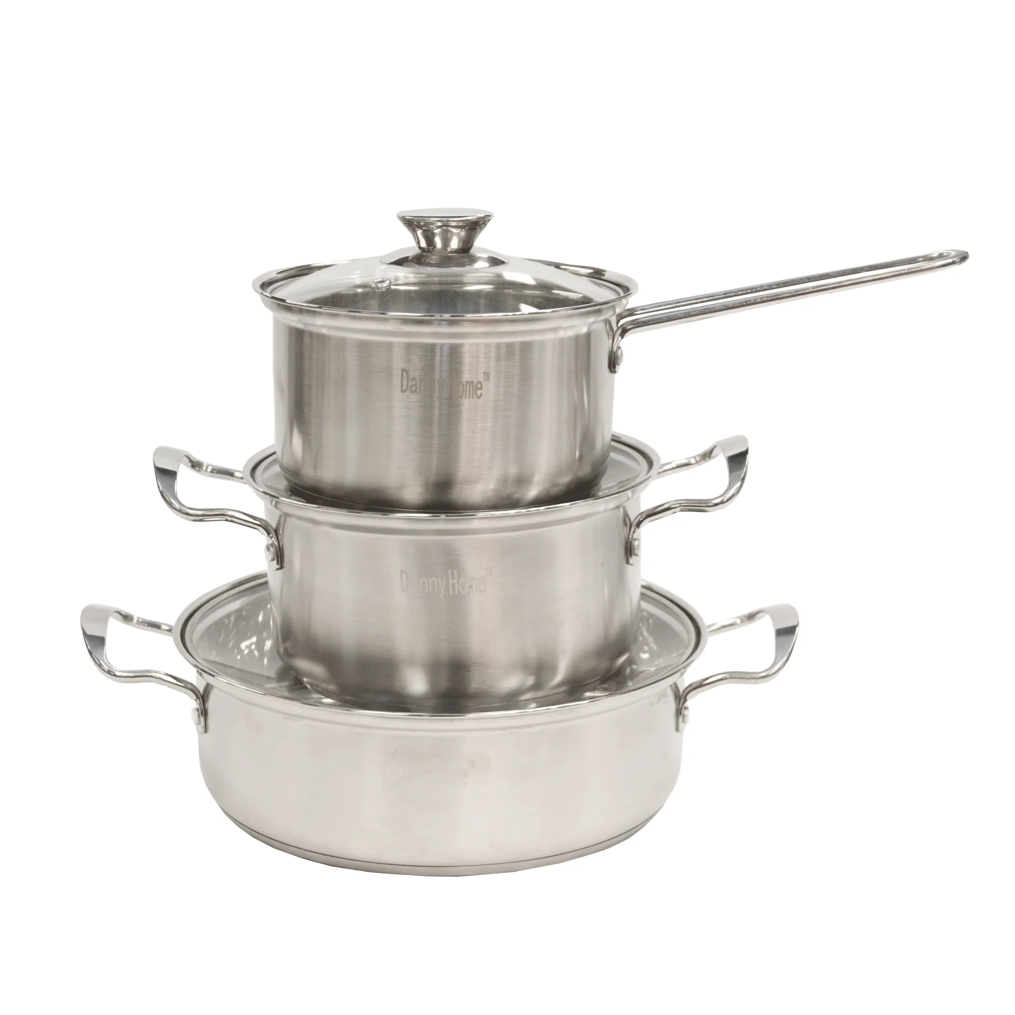 Set oale 6 piese Danny Home, inductie, capac de sticla