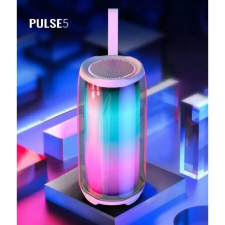 Boxa portabila cu lumini colorate, Bluetooth, PLUSE5