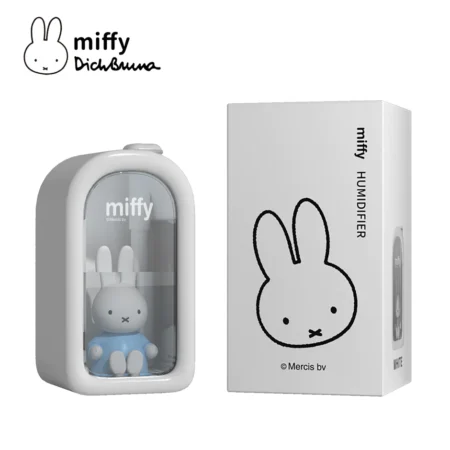 Umidificator de aer miffy , reincarcabil cu uleiuri esentiale, led, 380ml Albastru