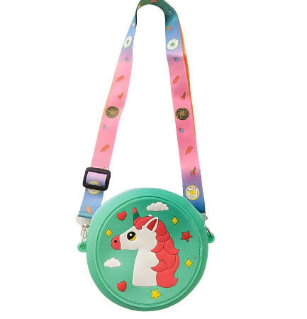 Jucarie gentuta Pop it , Silicon, Model unicorn, Design antistres, 12x12x4cm, menta