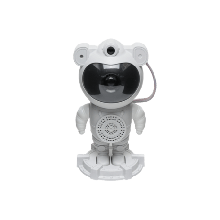 Proiector Laser Astronaut cu Joc de Lumini Aurora Boreala si Stele, Boxa, Sunete Albe, Functie Bluetooth, Reglare 360, Timer, Setare Luminozitate, Viteza, Telecomanda