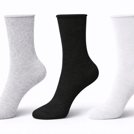 Șosete din bumbac, 95% Cotton, 5% Spandex, Confort Premium, Elastice, Marime 36-41, 3 buc