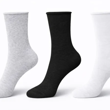 Șosete din bumbac, 95% Cotton, 5% Spandex, Confort Premium, Elastice, Marime 36-41, 3 buc